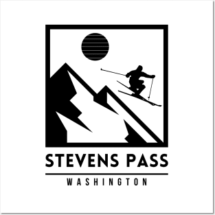 Stevens Pass ski - Washington USA Posters and Art